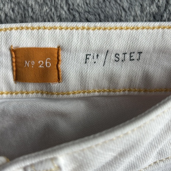 Pilcro & The Letterpress Fit SJEJ Jeans in White Size 26 EUC - Picture 2 of 9
